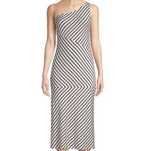 Rachel Pally Women's Nikolla Dress, Black/White Stripe, M
